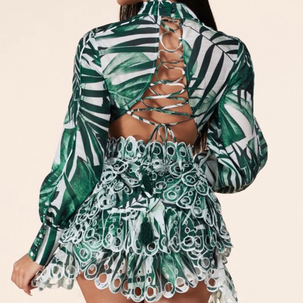 Tropical Print Dress